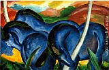 The Large Blue Horses by Franz Marc
